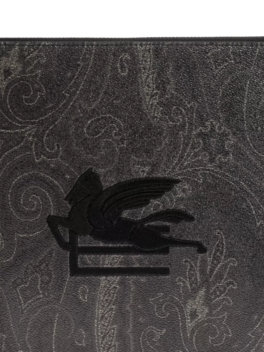 Etro Paisley Clutch Bag Rectangular Shape Wrist Strap