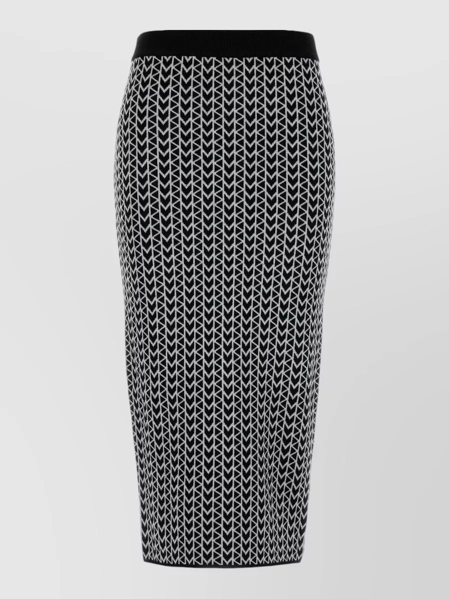 Michael Kors Embroidered stretch pencil skirt