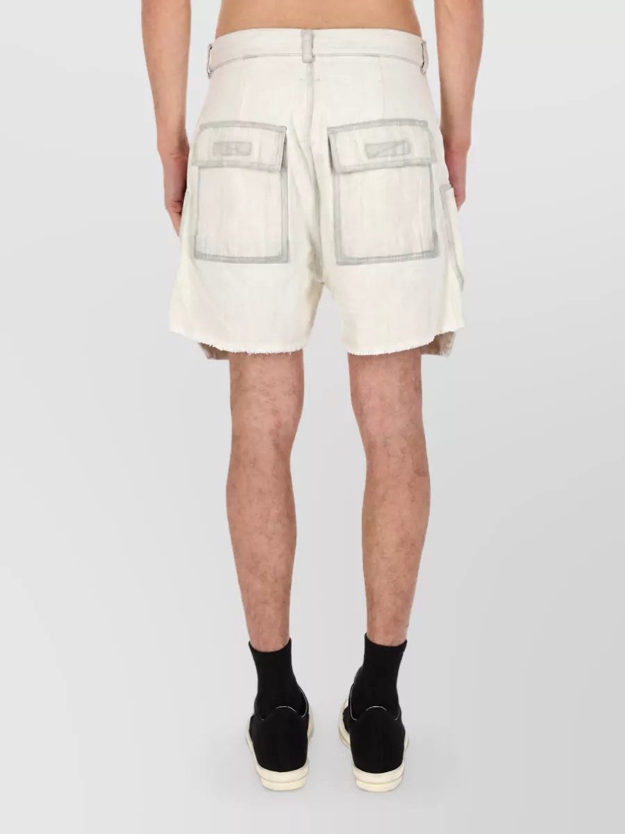 Rick Owens Drkshdw Cotton Bauhaus Cropped Trousers