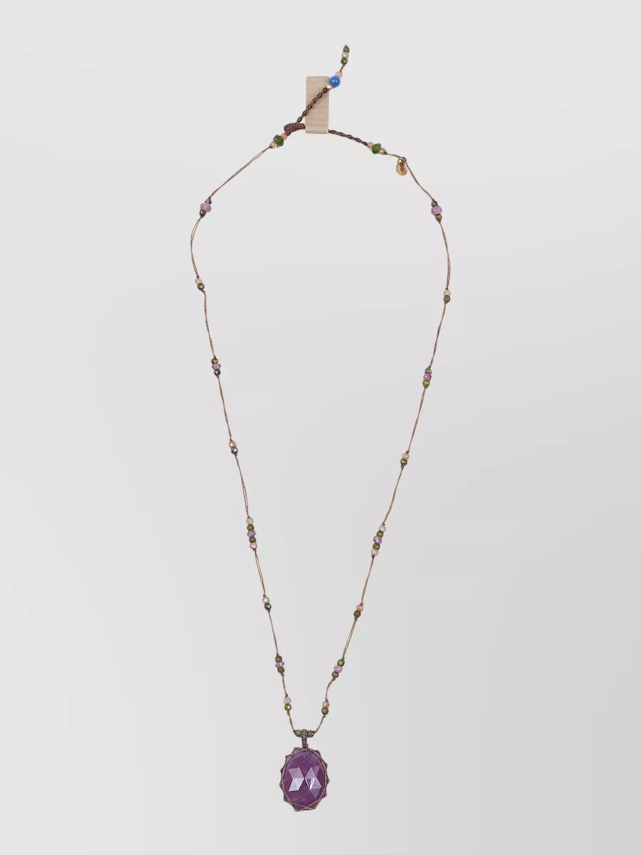 Sharing quartz pendant necklace