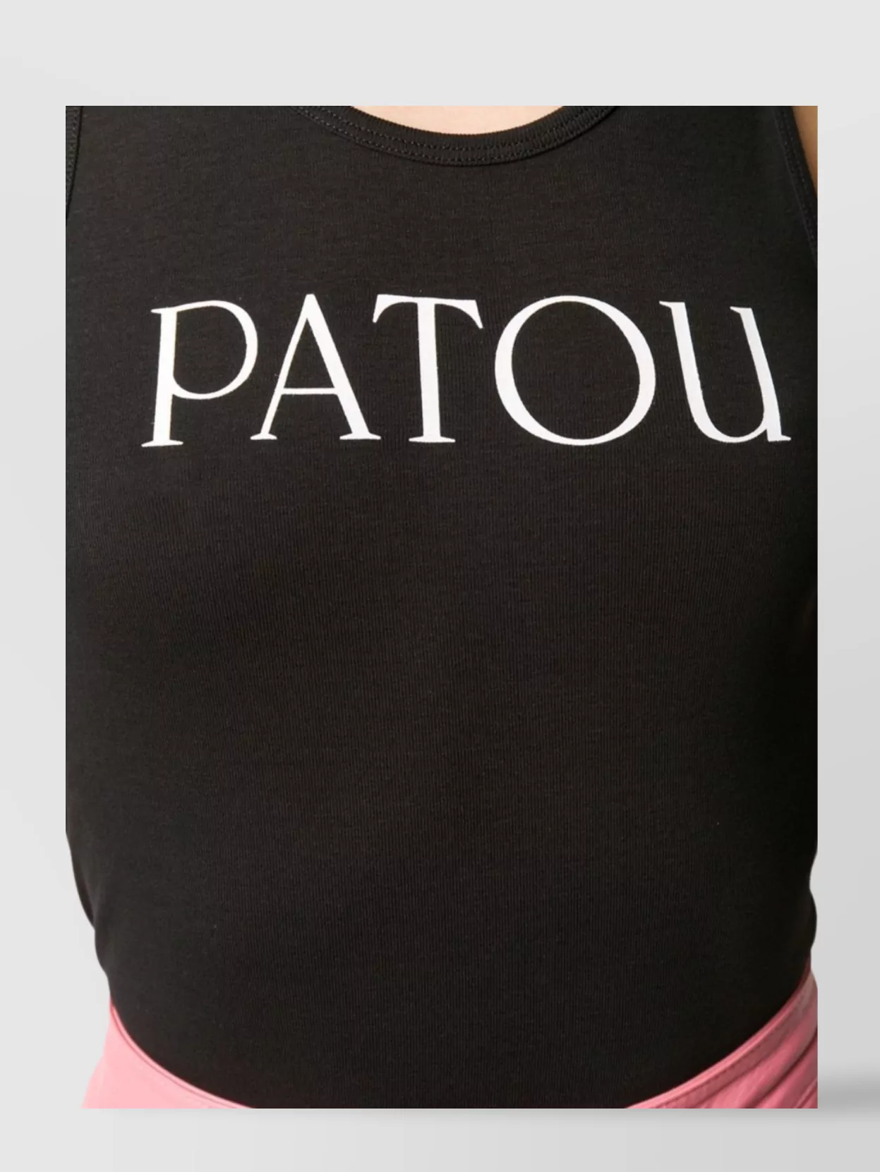 Patou Modern Sleeveless Scoop Neck Tank Top