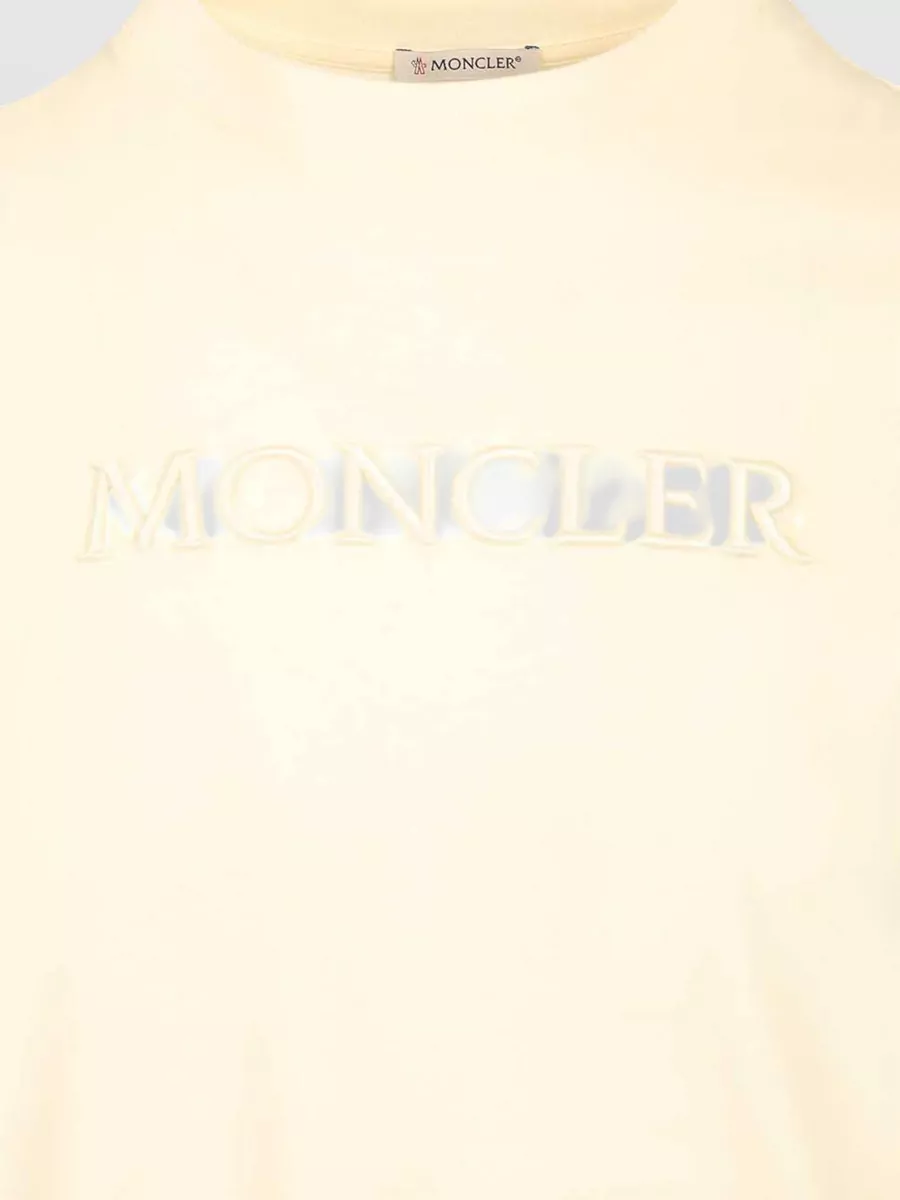Moncler Logo Cotton Jersey Regular Fit T Shirt