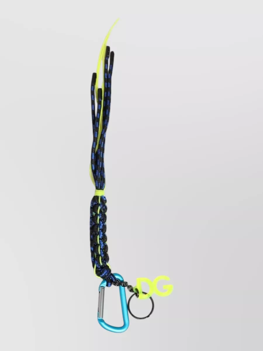 Dolce&Gabbana braided logo keychain