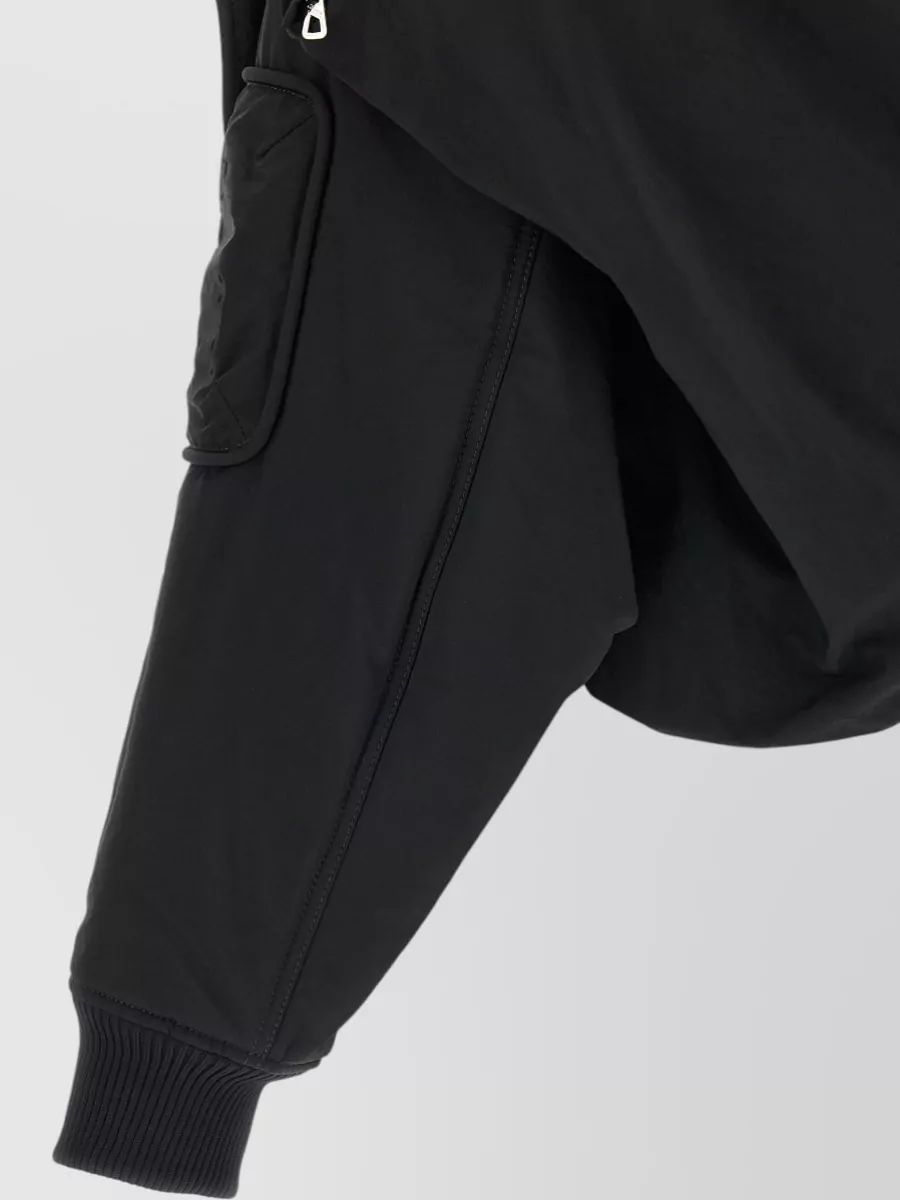 Jean Paul Gaultier Hooded Cropped Puffer Bomber Jacket