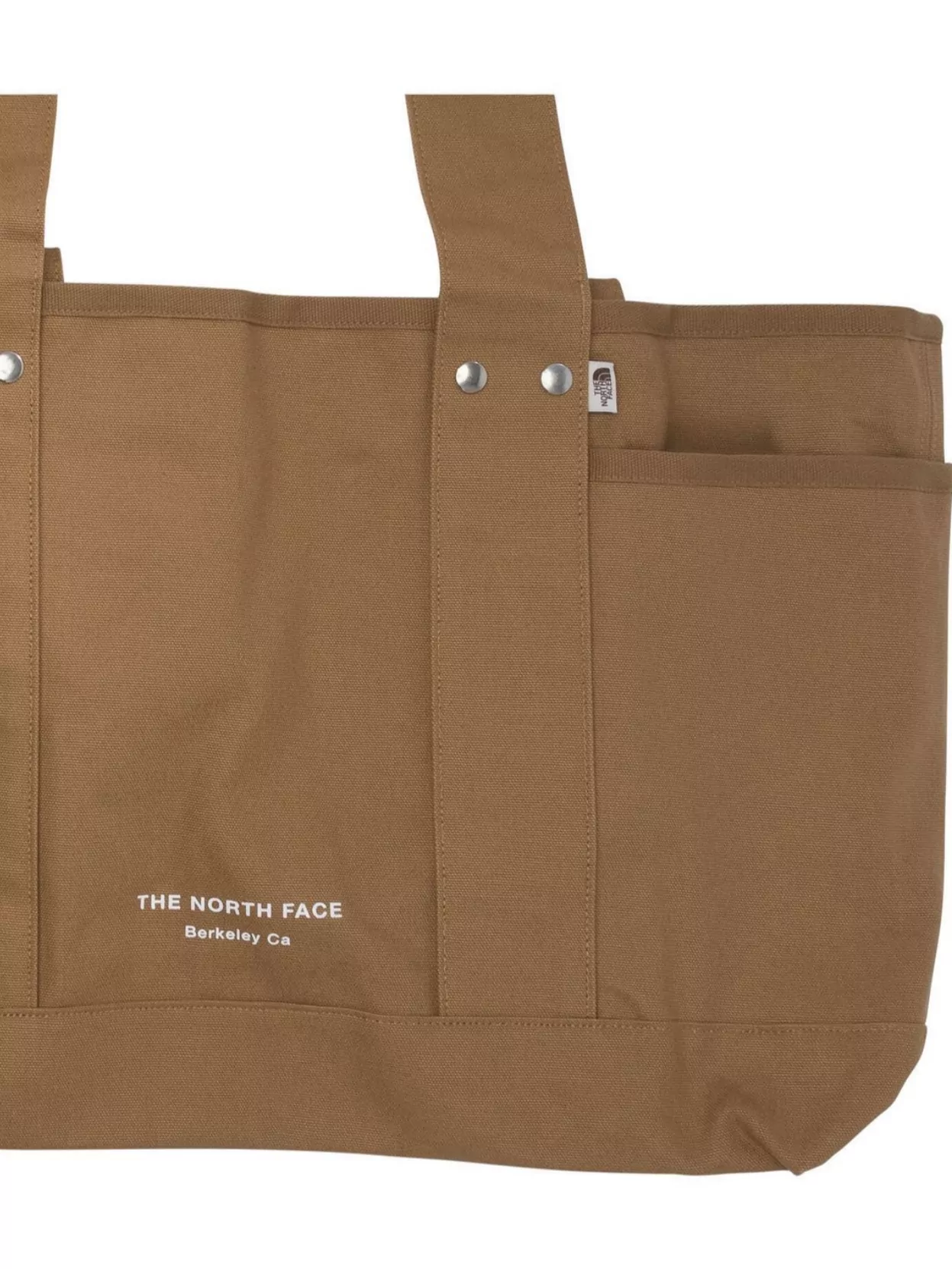 THE NORTH FACE DOUBLE HANDLE TOTE BAG WITH RIVETED ACCENTS AND SIDE POCKETS