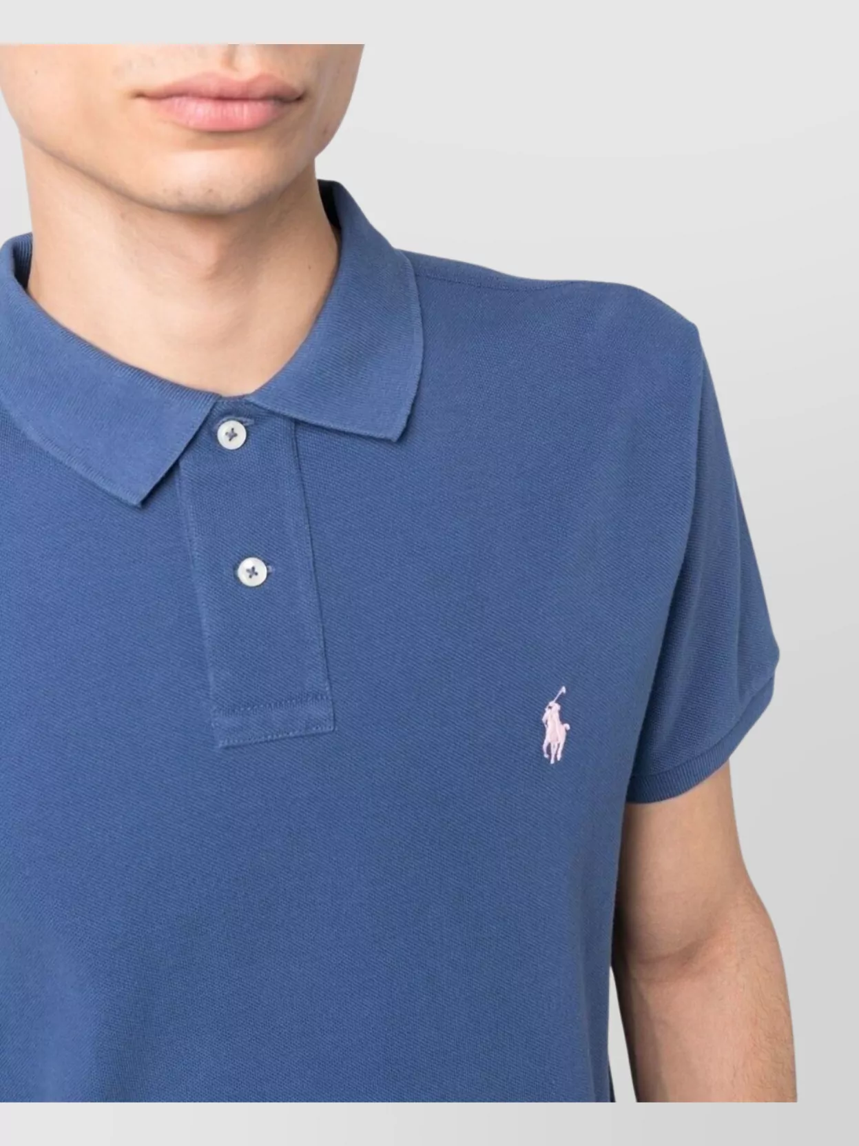 Ralph Lauren Short Sleeve Polo Shirt With Ribbed Cuffs