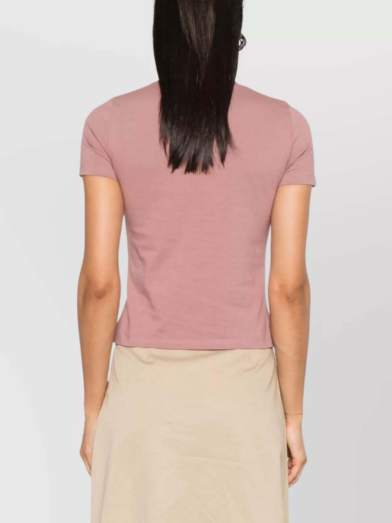 Chloé Pink Cotton Jersey Fitted T-shirt