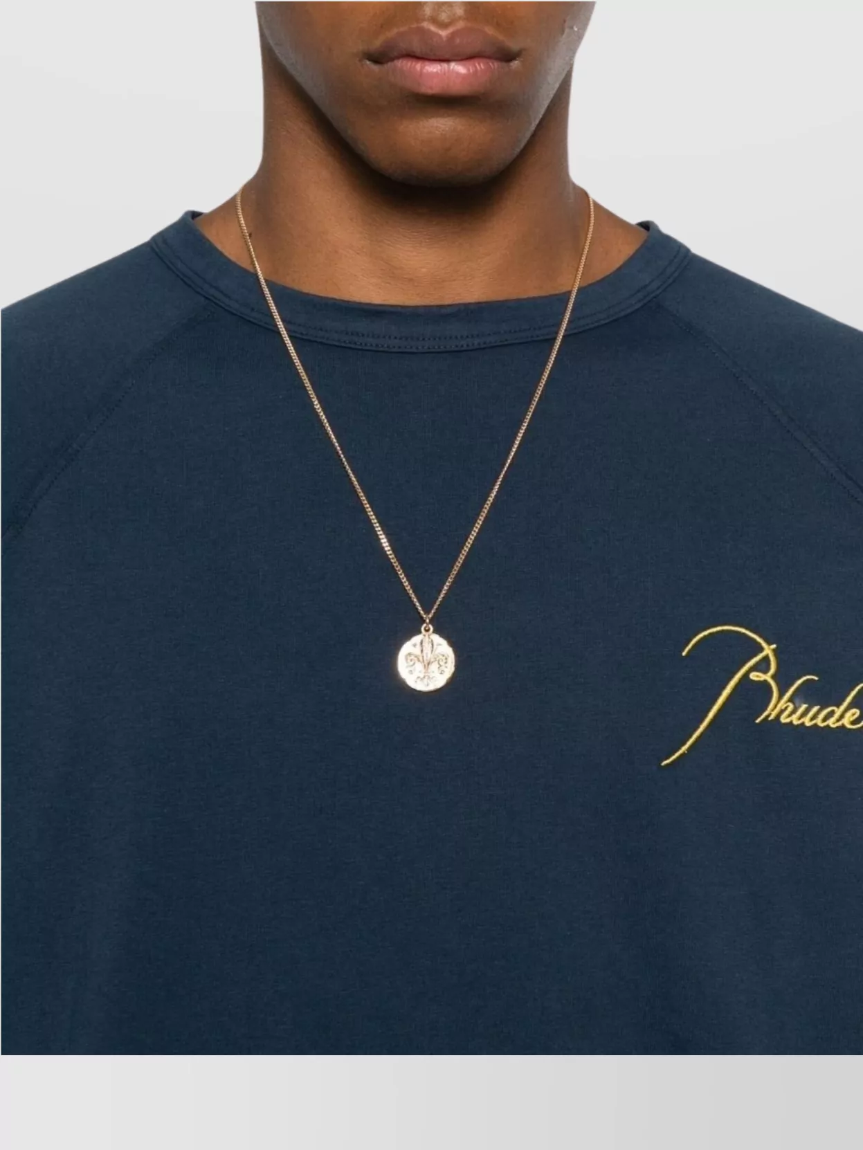 Rhude Casual T-Shirt Embroidered Design