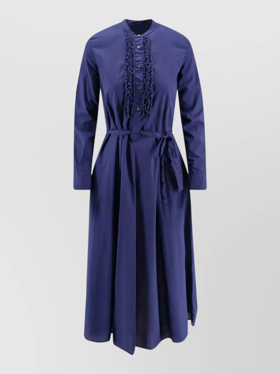 Aspesi Cotton Ruffled Midi Dress