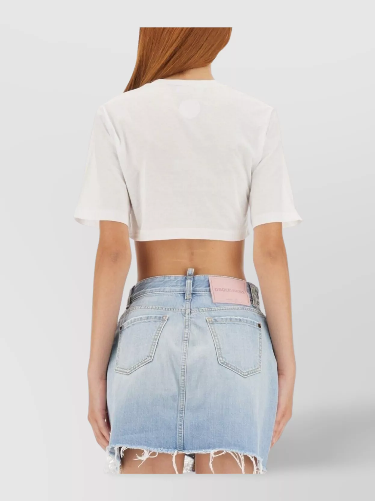 Dsquared2 Gathered Cropped T-shirt