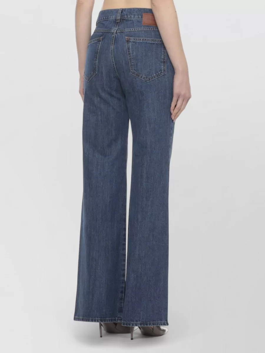 Parosh Cotton Straight-Leg Jeans