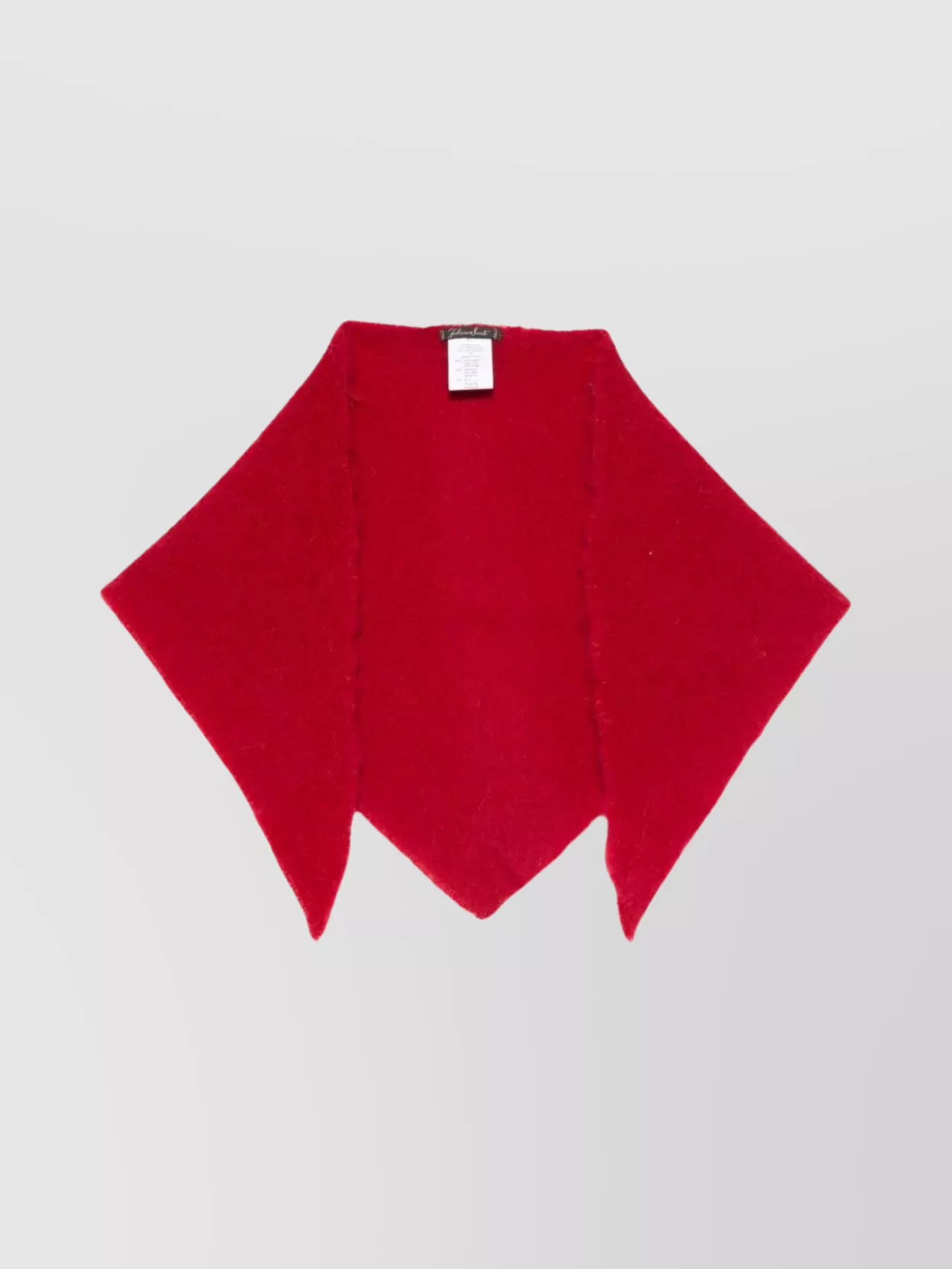 Faliero Sarti Triangle Wool And Cashmere Scarf In Red