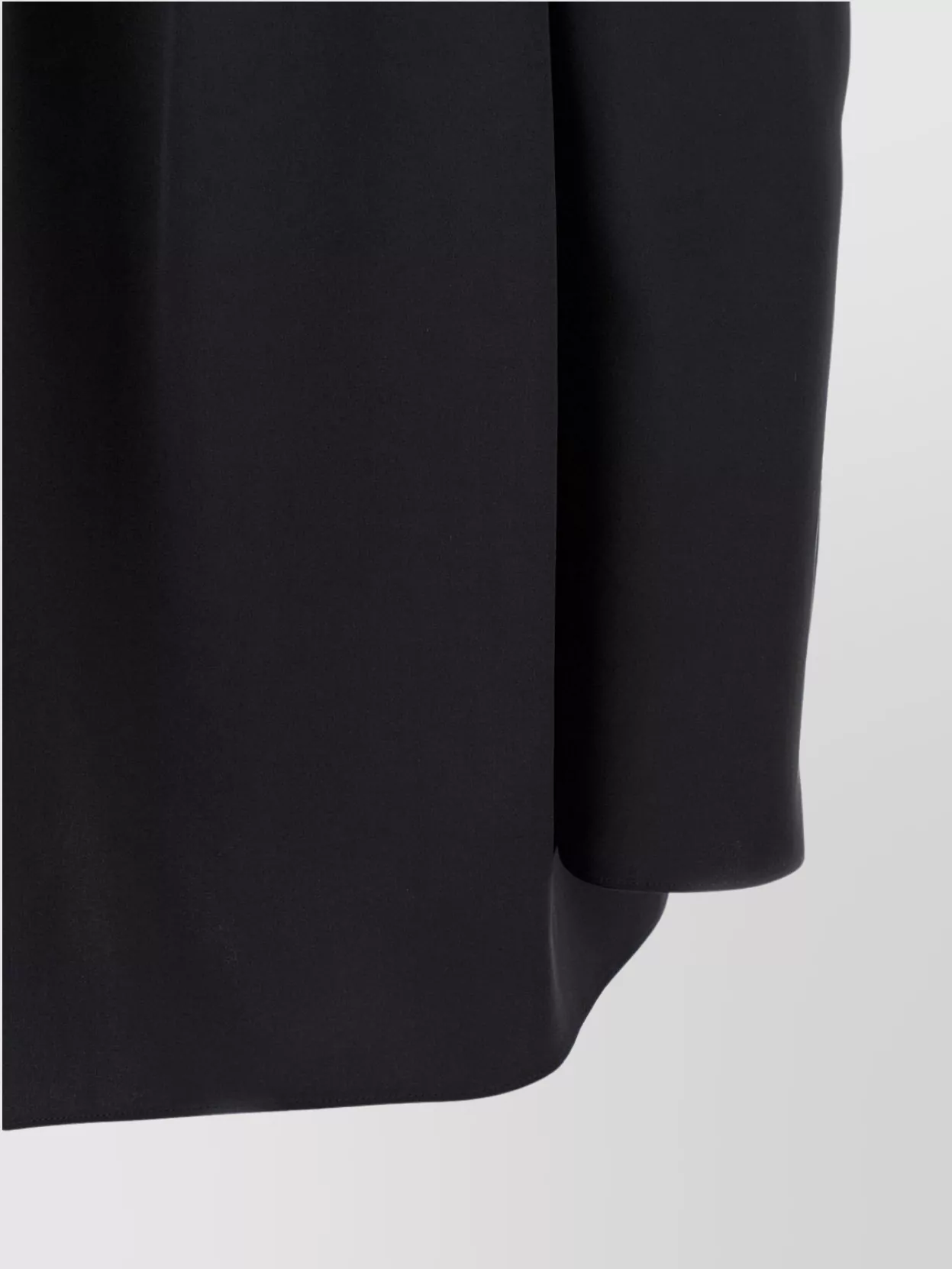 Magda Butrym Draped Floral V-neck Blouse In Black
