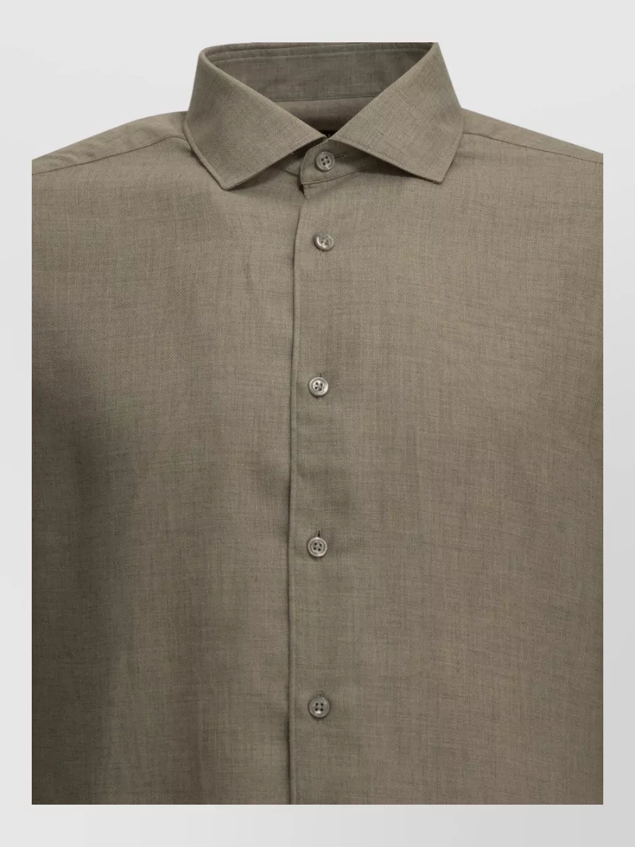Zegna Cashmere cotton shirt