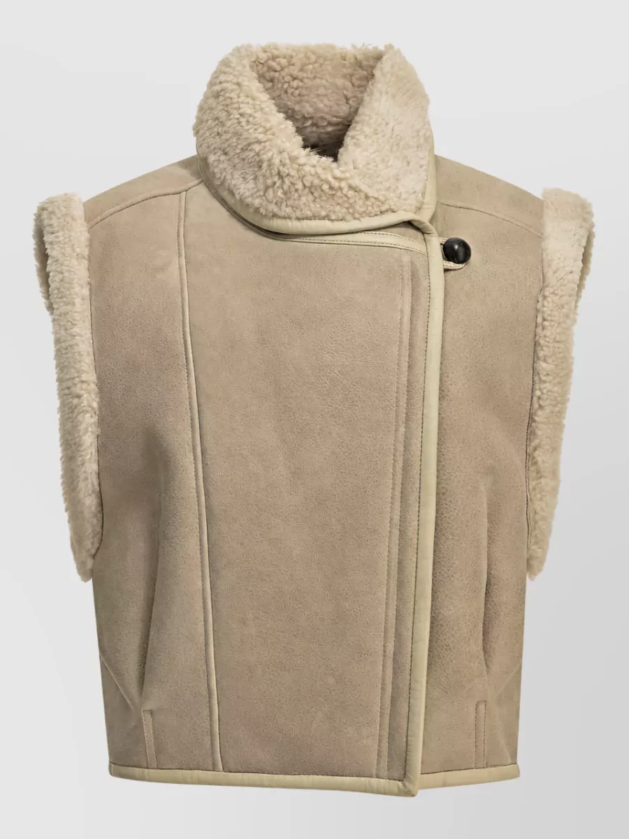 Isabel Marant Lamb fur sleeveless jacket