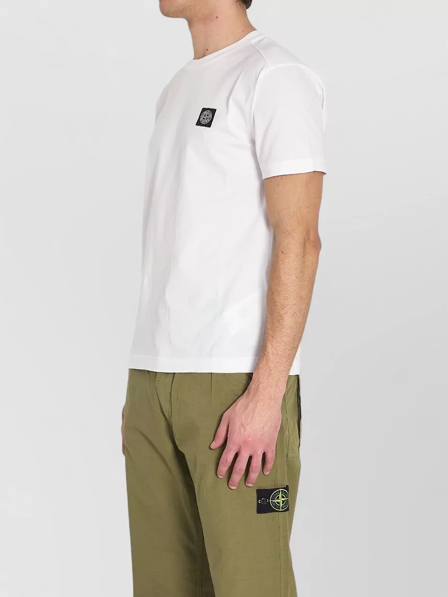 Stone Island Cotton Crew Neck Regular Fit T-Shirt