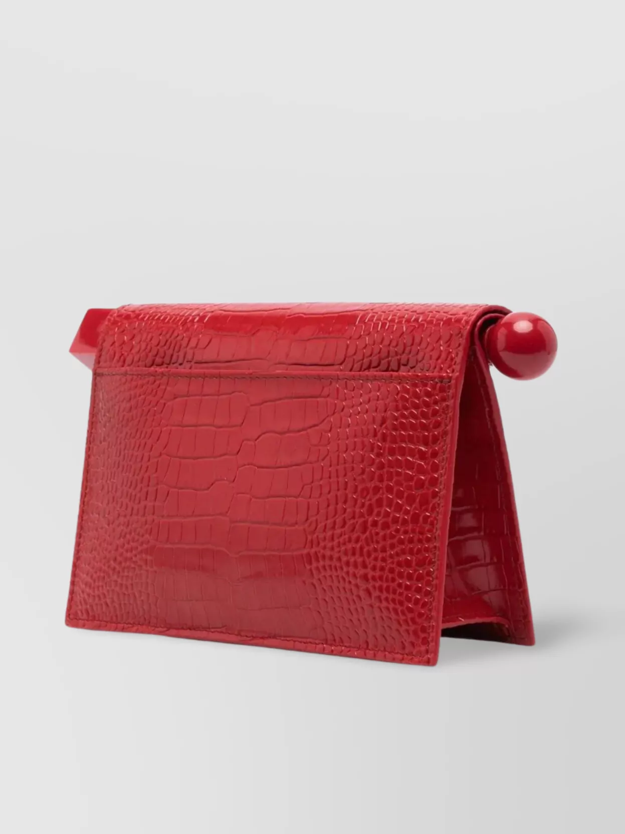 Jacquemus Small Round Crocodile Chain Strap Bag