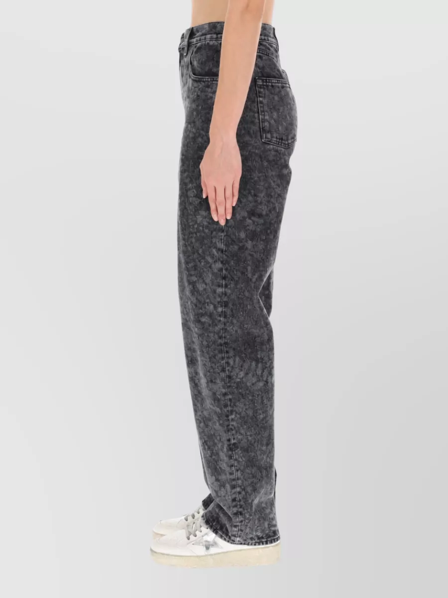 Golden Goose Floral-Print Denim Jeans