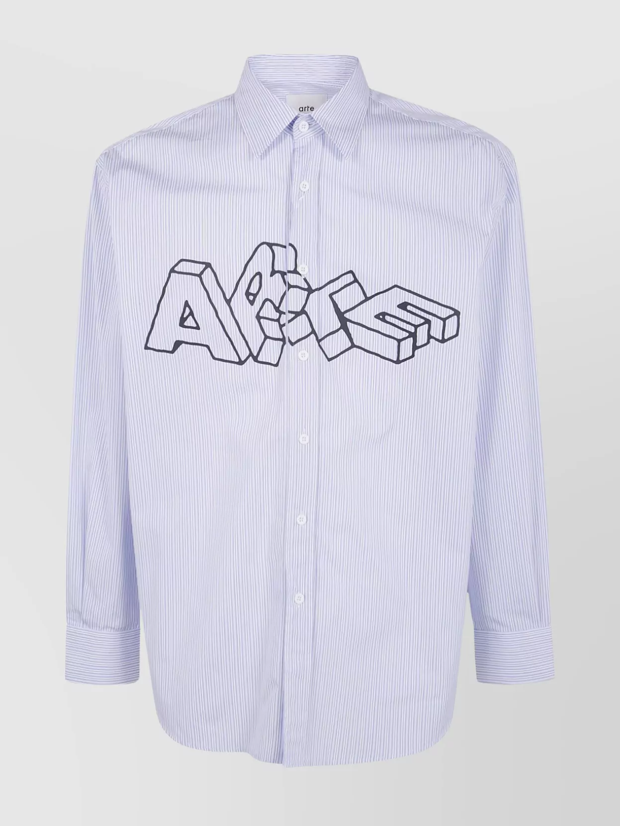 Arte Antwerp Graphic Striped Long Sleeve Shirt