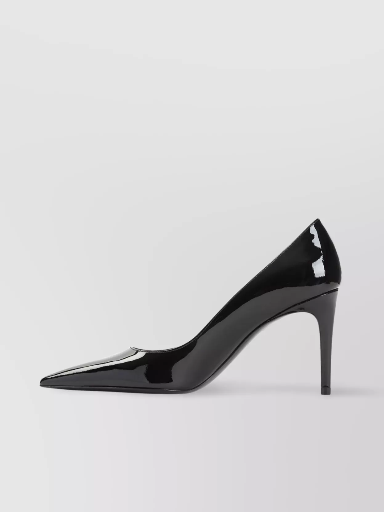 Stuart Weitzman Pointed Toe Stiletto Heel Pumps In Patent Leather In Black