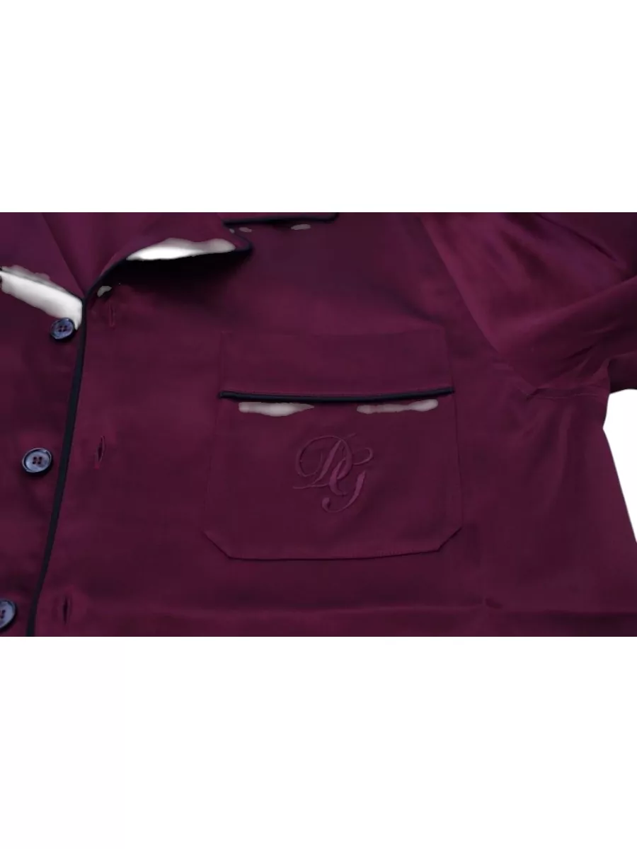 Dolce&Gabbana Silk Lounge Pajama Shirt