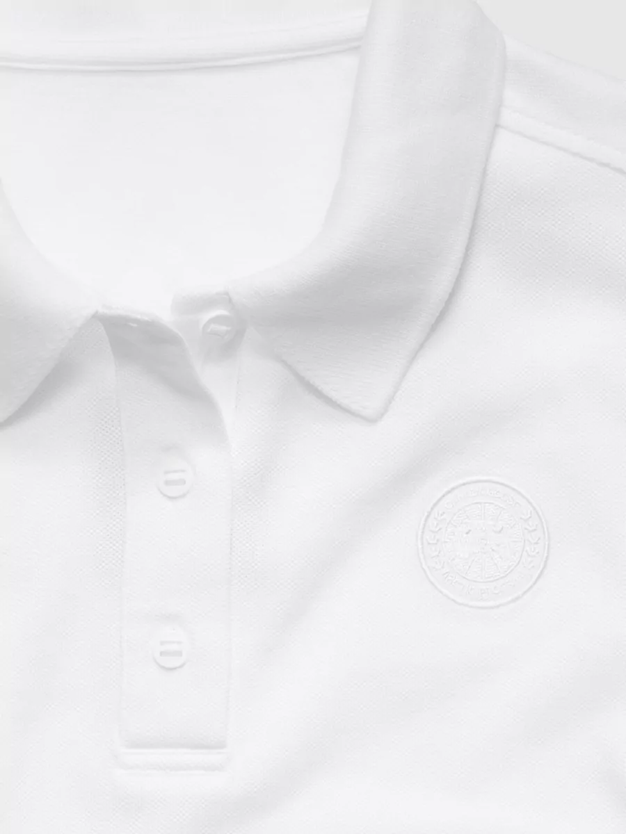 Canada Goose Almira Polo Shirt Collar Short Sleeves
