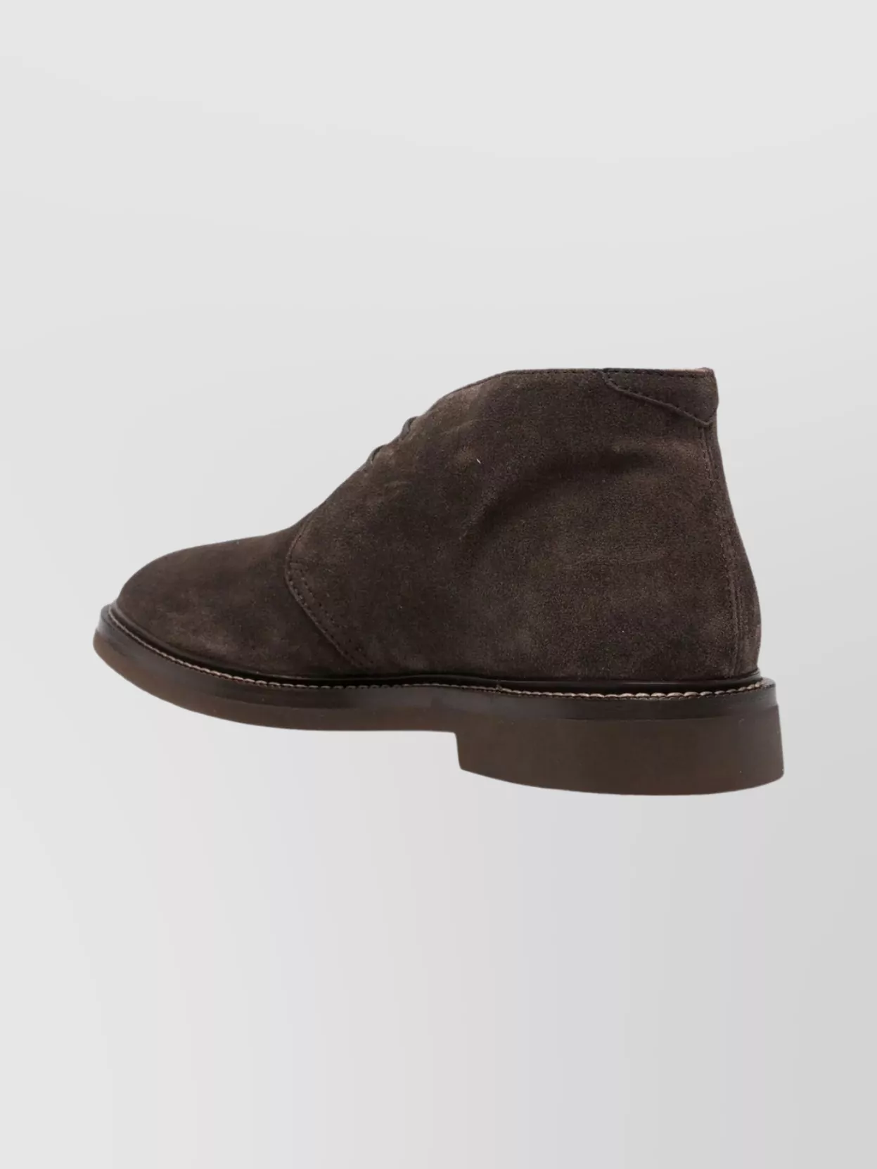 Brunello Cucinelli Suede Ankle Boots Flat Sole