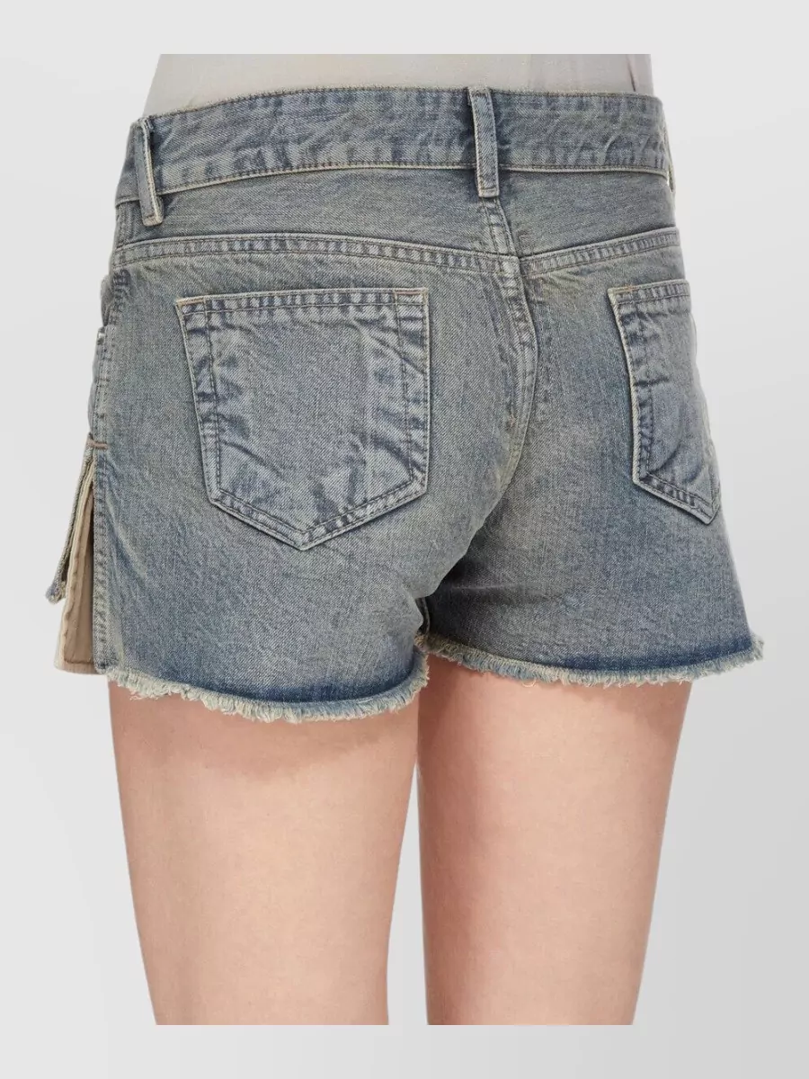Rick Owens Drkshdw Denim Straight-Leg Cut-Off Shorts
