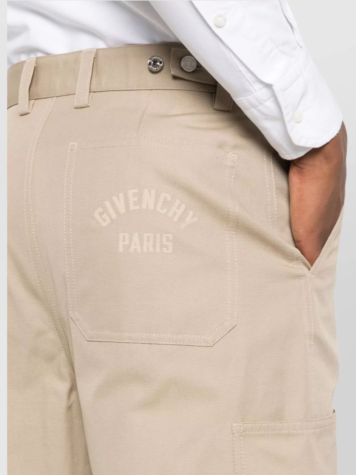 Givenchy Wide Leg Cargo Trousers With Multiple Pockets