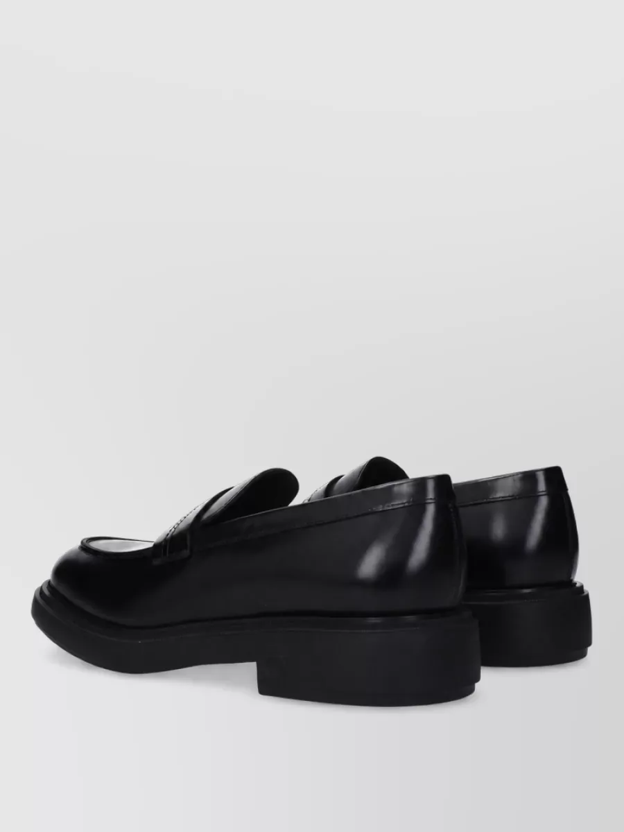 Ferragamo Leather Monk Shoes