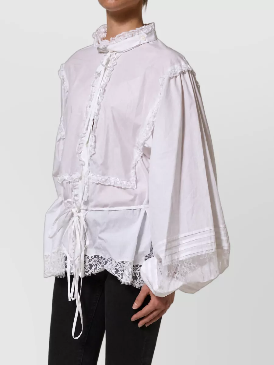 Dolce&Gabbana Ruffled Lace Blouse