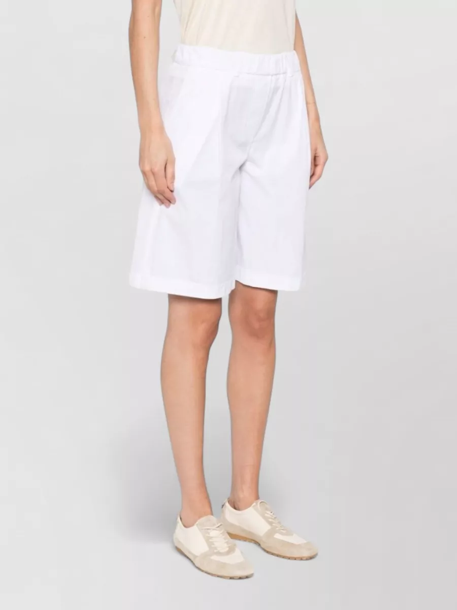 Via Masini 80 Pleated Knee-Length Shorts