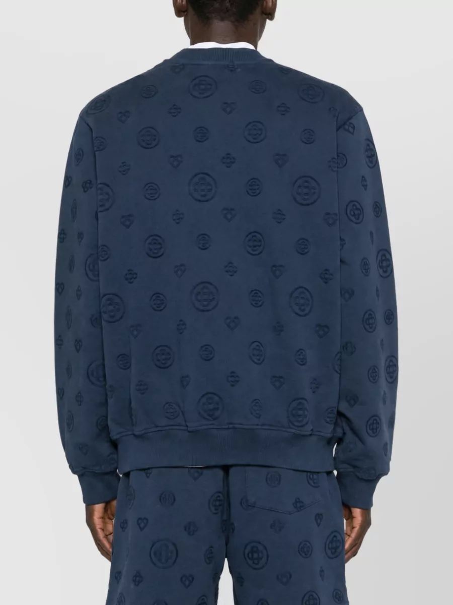 Casablanca Cotton Printed Crewneck Sweatshirt