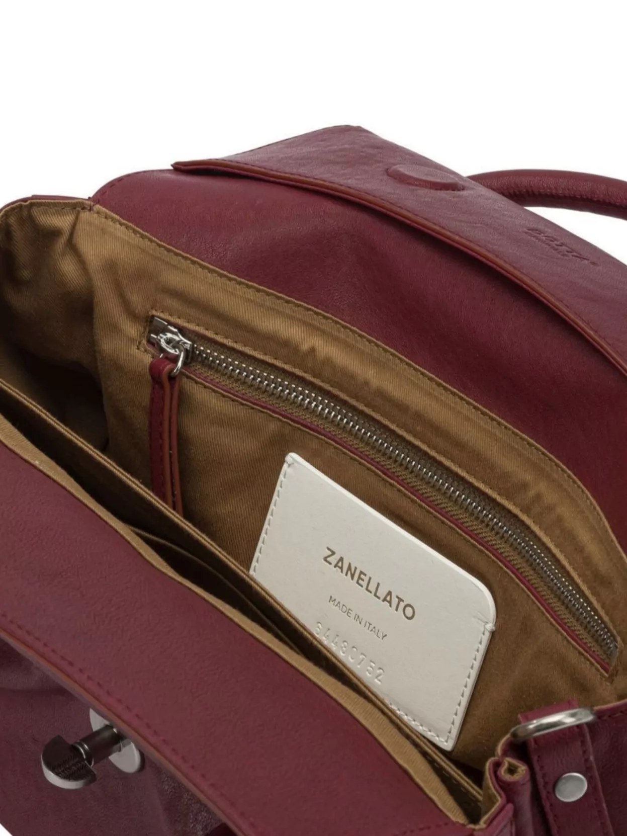 Zanellato Chic Shoulder Bag Featuring Studded Accents