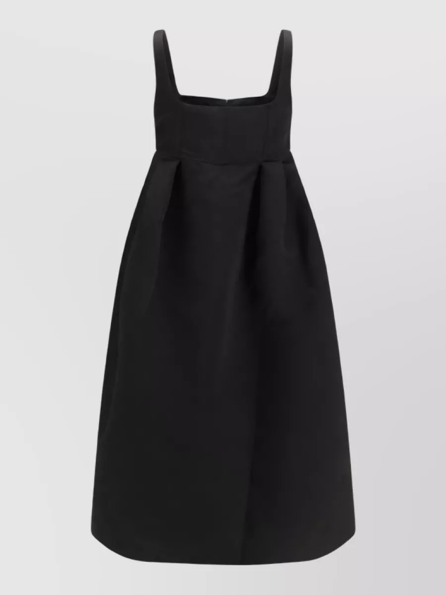 Ganni satin corset midi dress