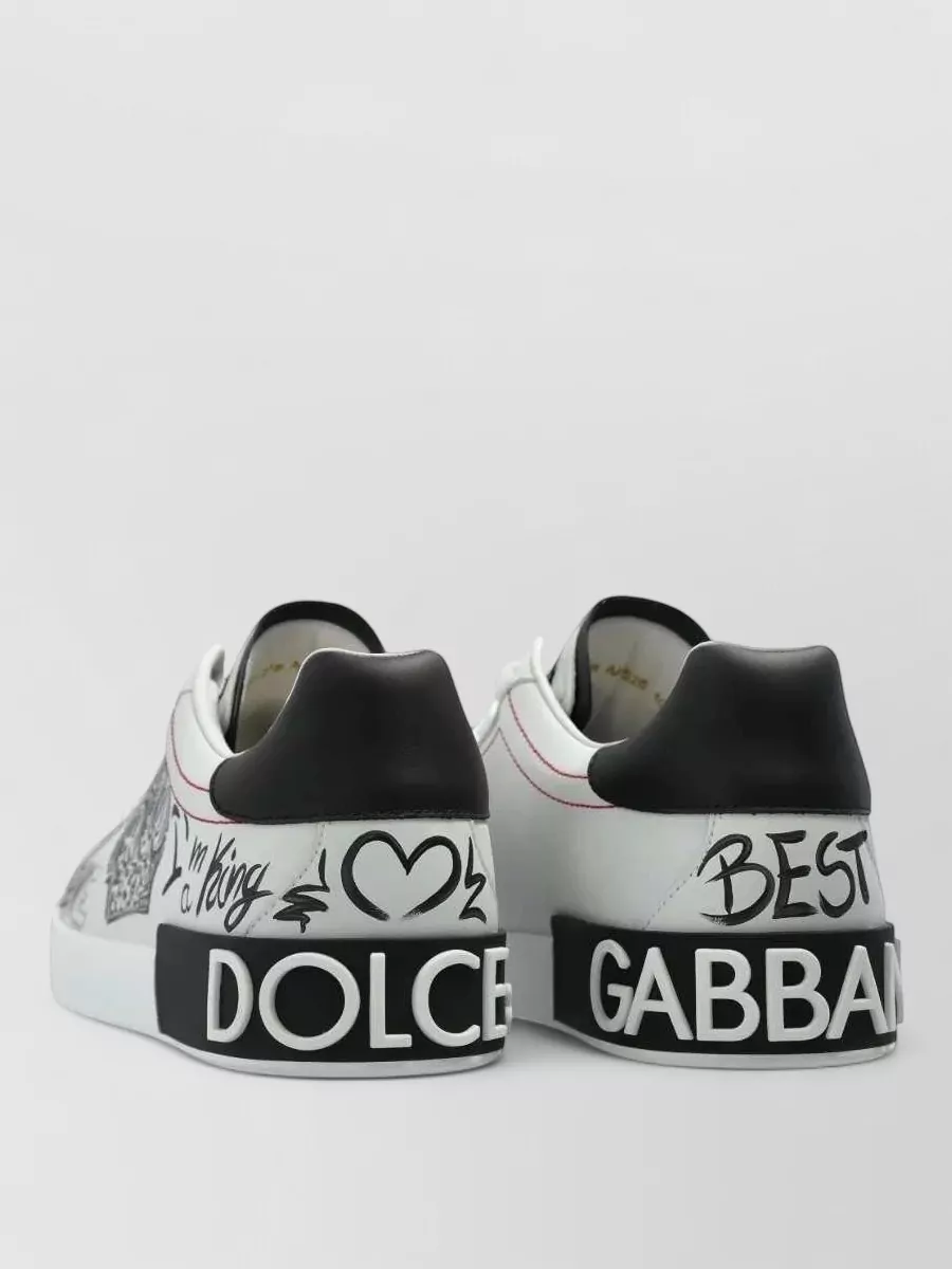 Dolce&Gabbana Leather Low-Top Sneakers