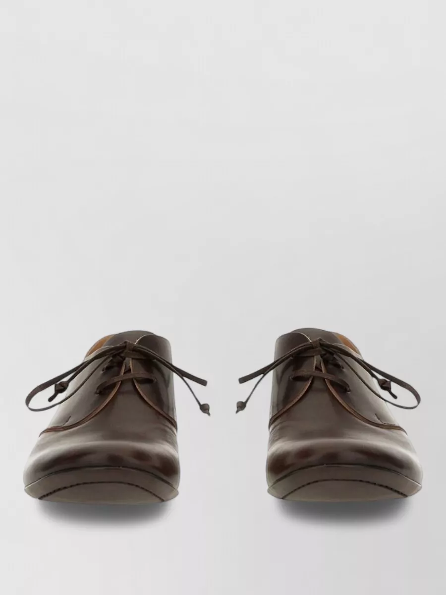 Uma Wang leather derby lace-up shoes