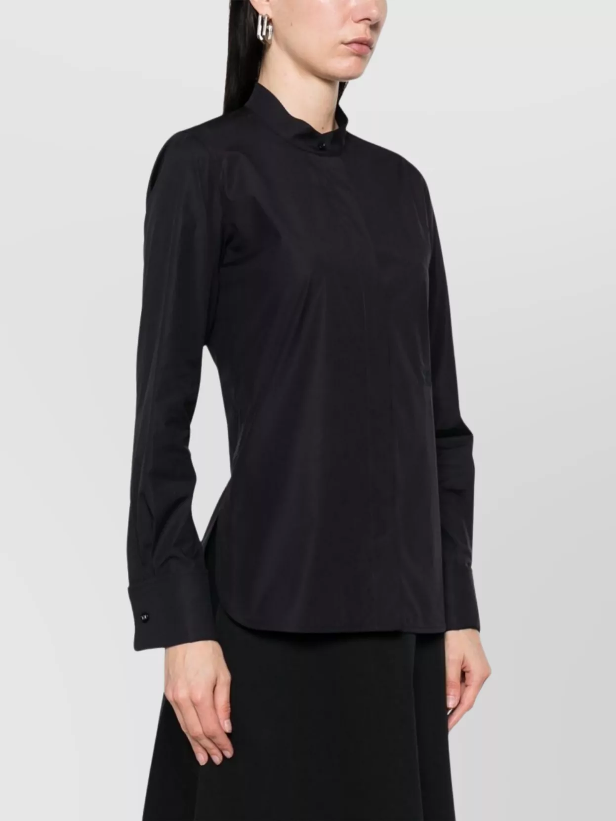 Max Mara Cotton Shirt Box-Pleat Design