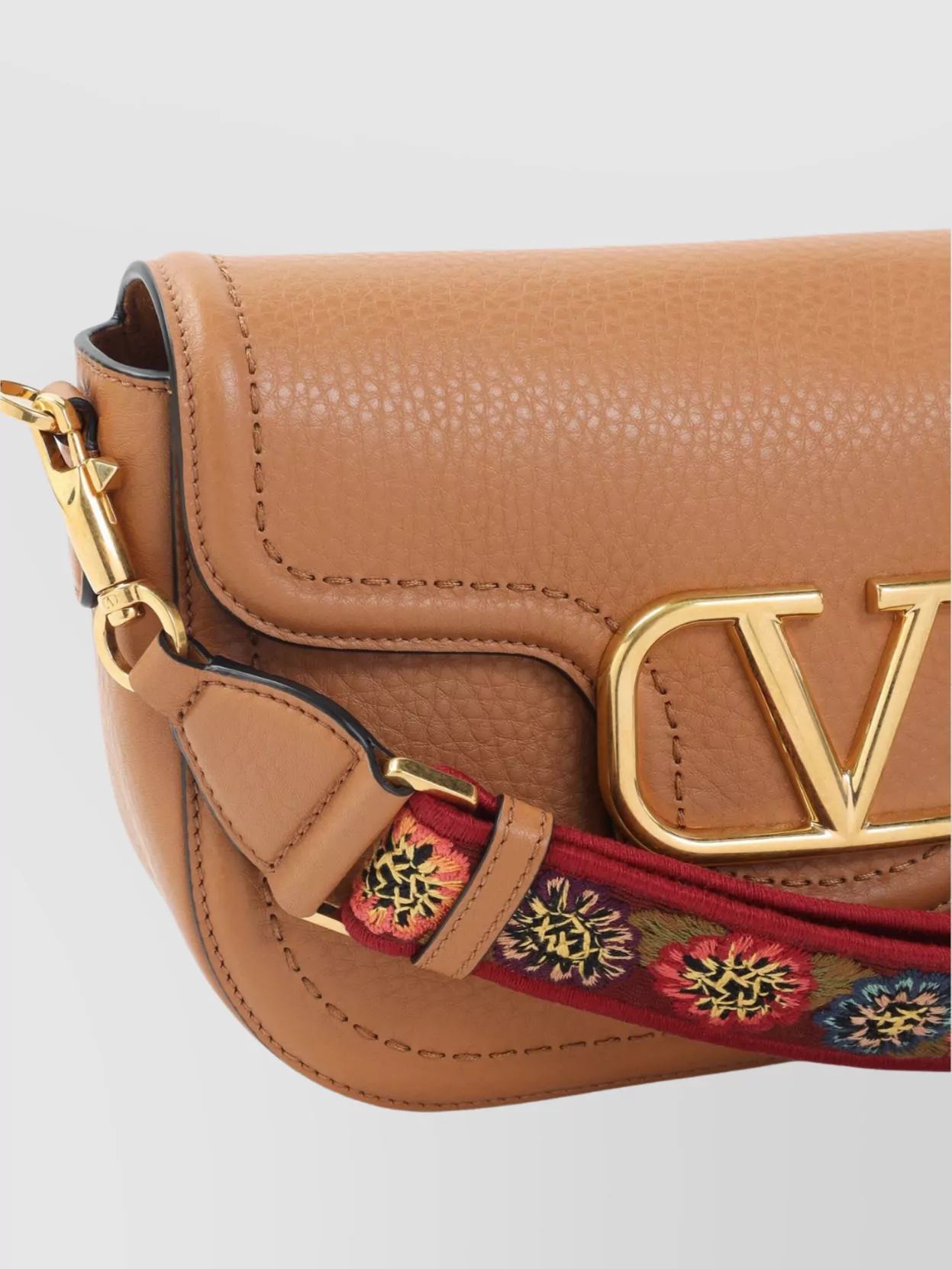 Valentino Garavani Alltime Leather Shoulder Bag