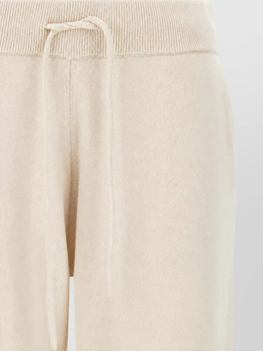 Yves Salomon Cashmere Wool Ribbed Cuff Sweatpants
