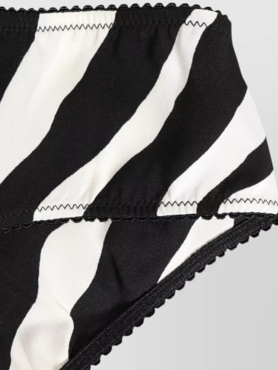 Dolce&Gabbana Silk Zebra Print Briefs