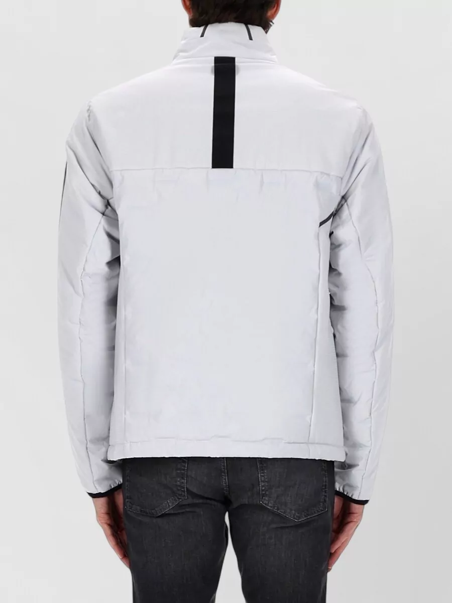 Boss Quilted Jacket With High Collar And Pockets