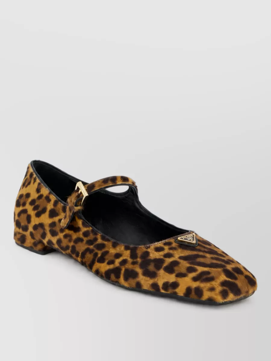 Prada leather ballerina shoes