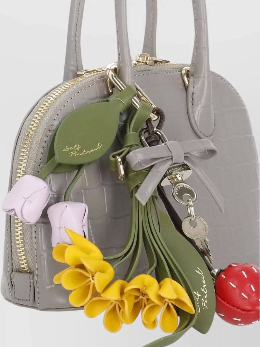 Self-Portrait Diamante Leather Mini Bag