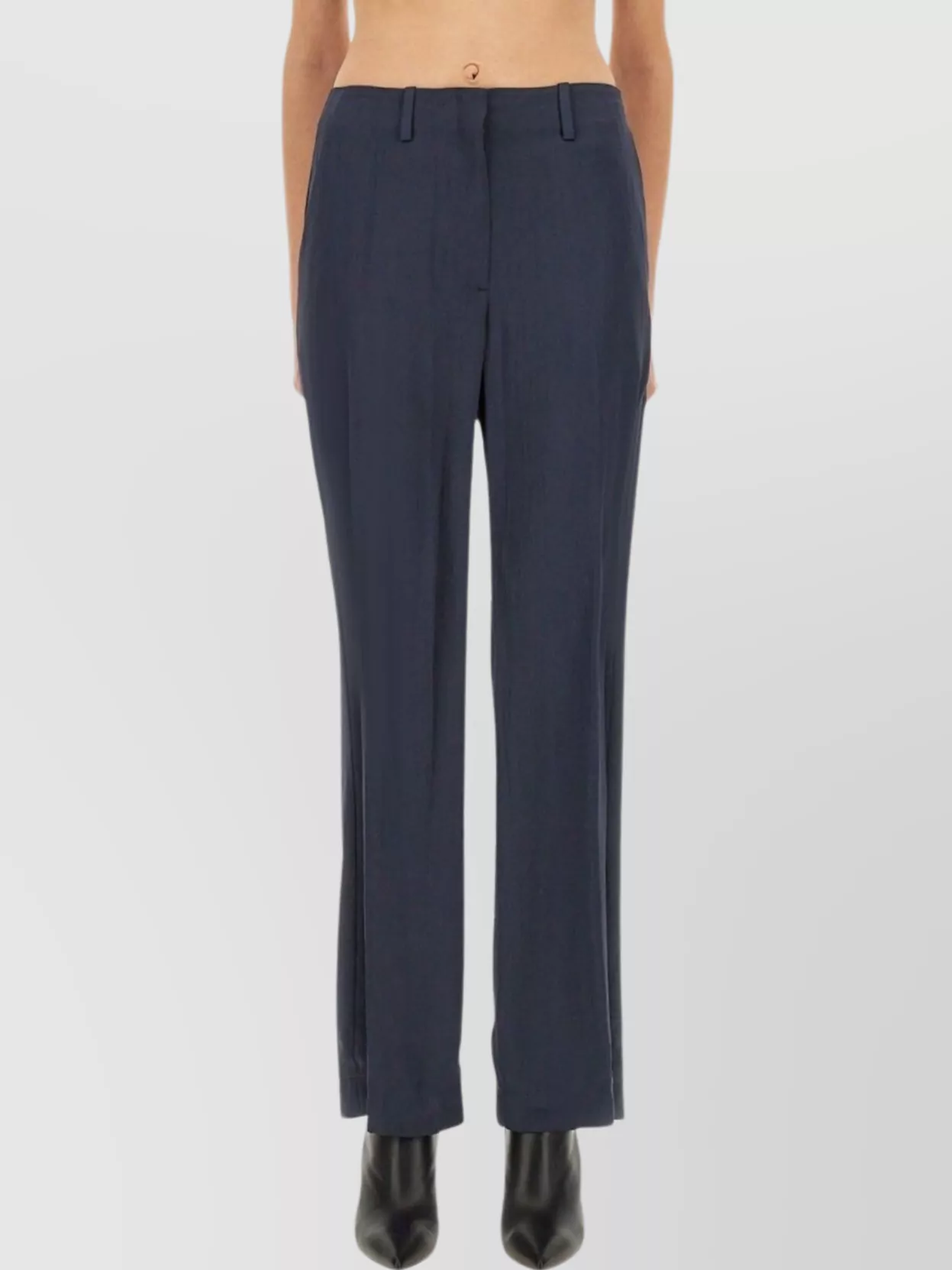 Theory Tailored Trousers With Belt Loops And Pockets