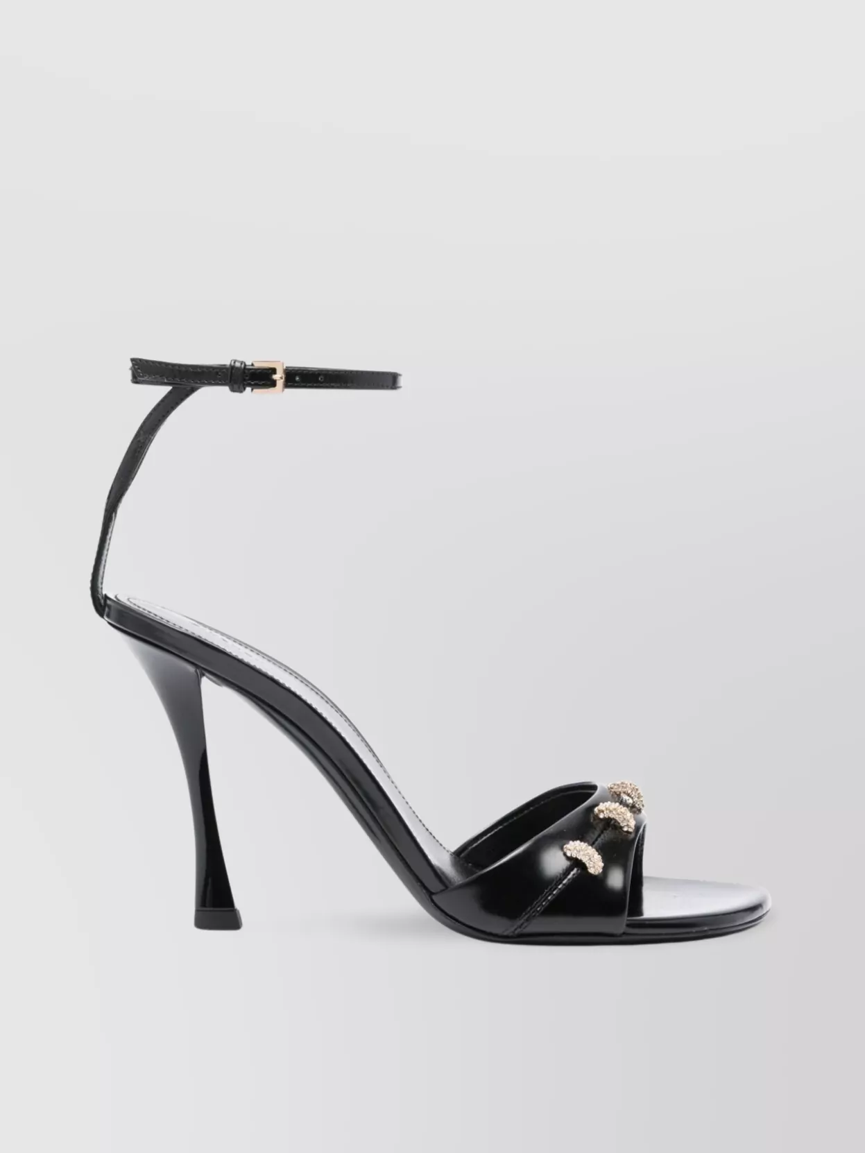 Shop Givenchy Crystal Embellished Stiletto Heel Sandals In Black