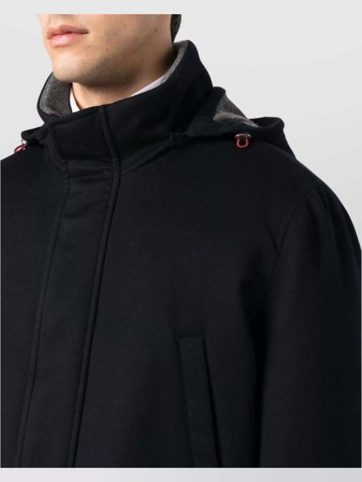 Brunello Cucinelli Cashmere Blend Parka Detachable Hood
