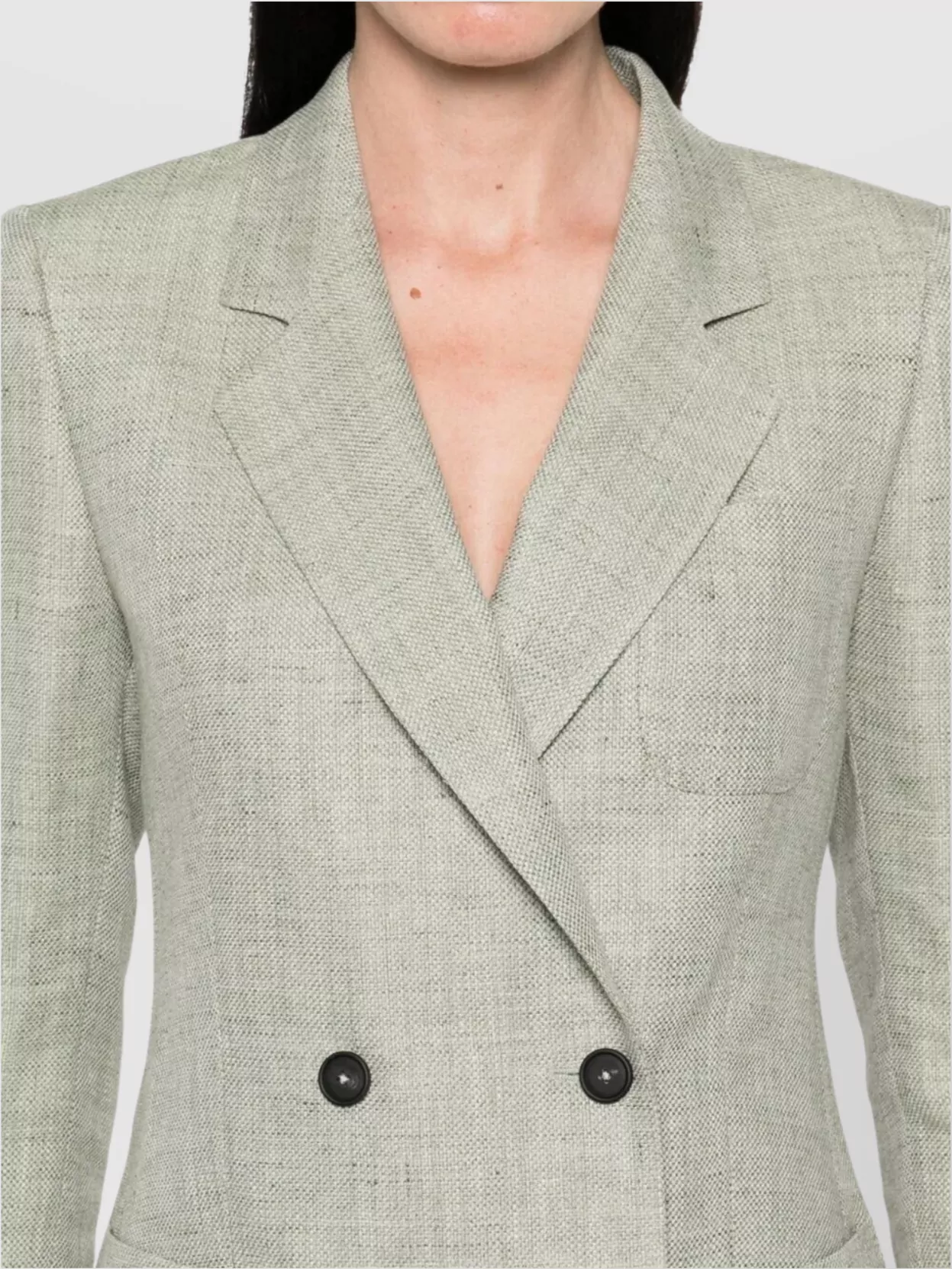 スーツ TAGLIATORE Linen double-breasted blazer Tagliatore double-breasted Linen Blazer | Black | FARFETCH BH