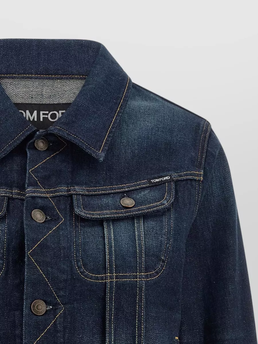 Tom Ford Denim Cropped Jacket