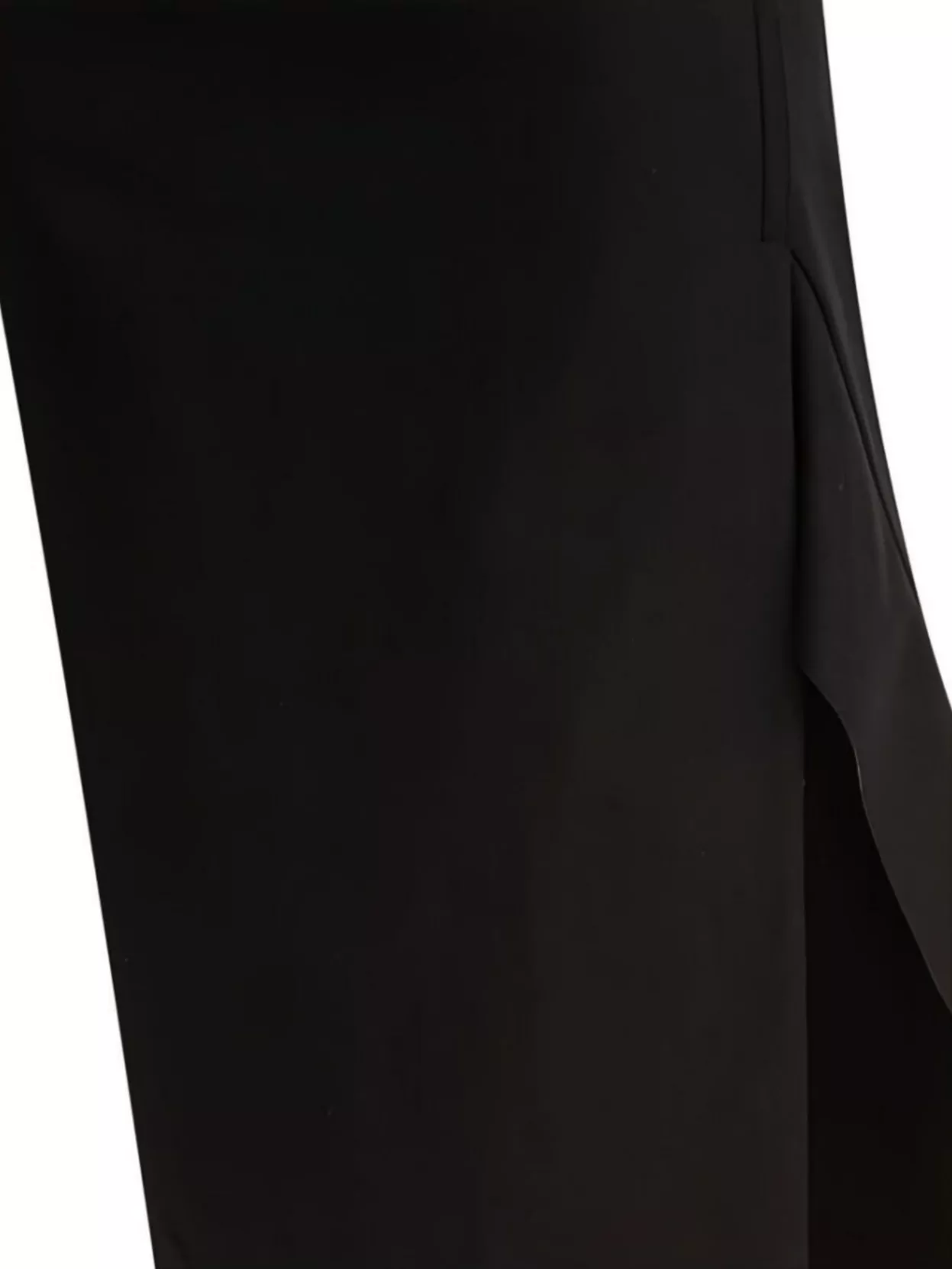 Sportmax High-waisted Midi Skirt Side Slit In Black